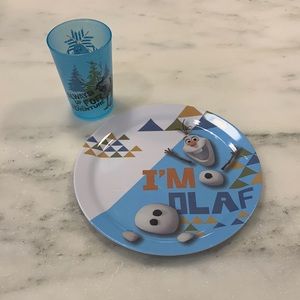 Kids Olaf plate and kids cup